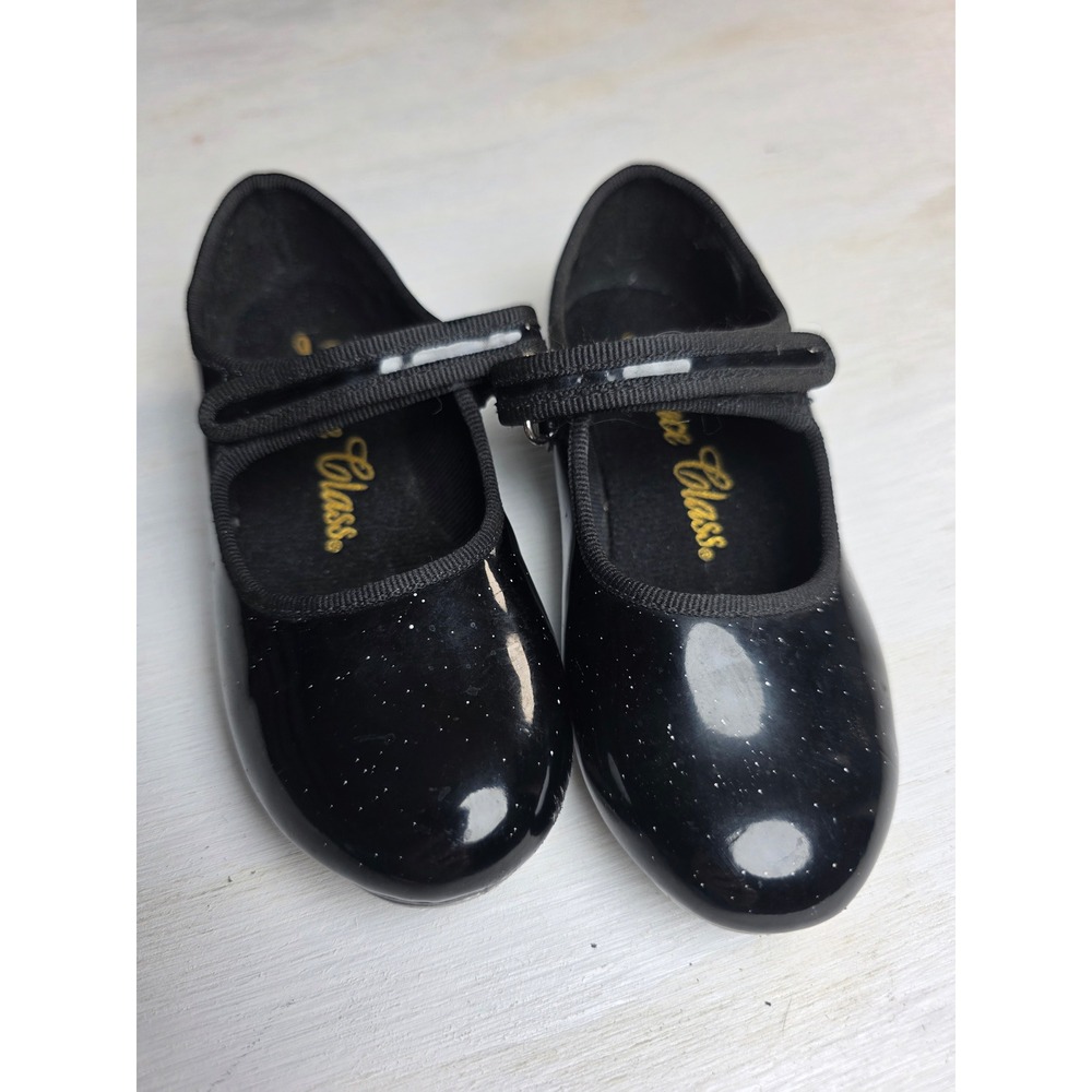 Dance Class MJ100 Girls Black Patent Mary Jane Tap Shoes Kids Size 11 Classic